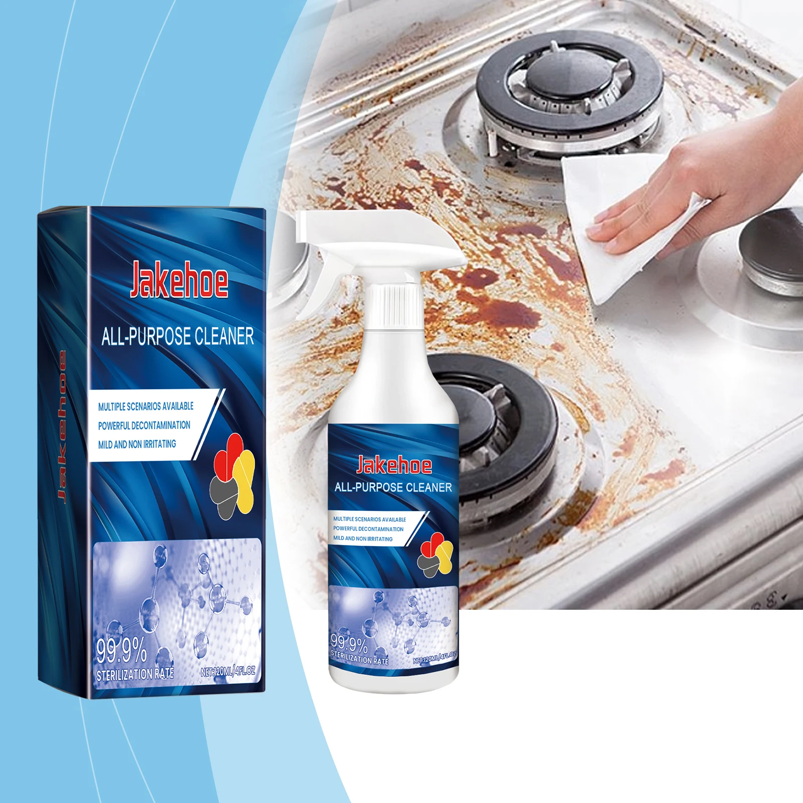 JAKEHOE Stainless Steel Cleaner for Bathroom Kitchen Removal Household Cleaning Multi Surface Decontamination Cleaning Spray
JAKEHOE Stainless Steel Cleaner for Bathroom Kitchen Removal Household Cleaning Multi Surface Decontamination Cleaning Spray