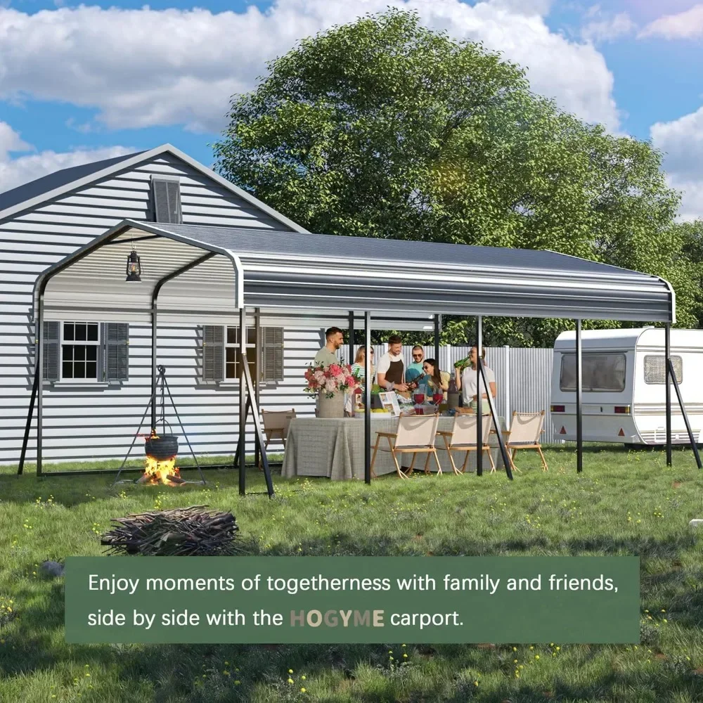 12x20 FT Heavy Duty Carport with Updated Frame Structure Galvanized Steel Roof and Enhanced Base, Metal Carport Garage
12x20 FT Heavy Duty Carport with Updated Frame Structure Galvanized Steel Roof and Enhanced Base, Metal Carport Garage