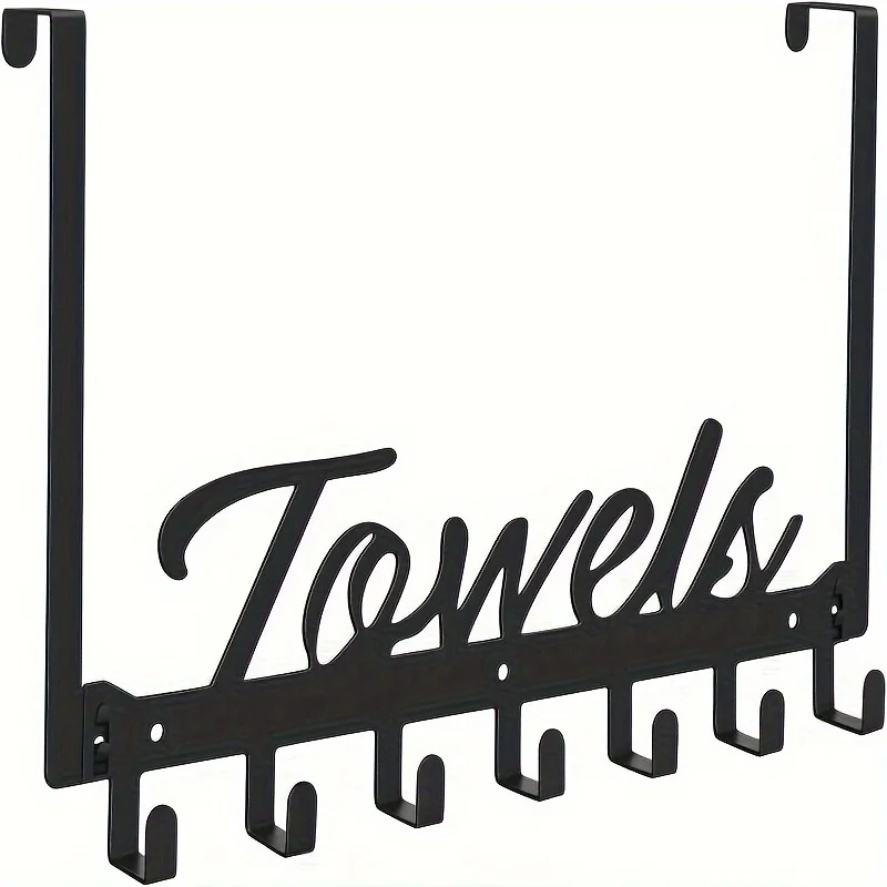 Heavy Duty 7-Hook Over-The-Door Organizer - Sturdy Space-Saving Rack for Bath, Bedroom, Kitchen & Pool - Mountable, Holds Towels
Heavy Duty 7-Hook Over-The-Door Organizer - Sturdy Space-Saving Rack for Bath, Bedroom, Kitchen & Pool - Mountable, Holds Towels