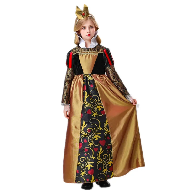 Kids Halloween Costume Queen Of Heart Costume For Women Deluxe Retro Gown Cosplay Party Dress Up
Kids Halloween Costume Queen Of Heart Costume For Women Deluxe Retro Gown Cosplay Party Dress Up