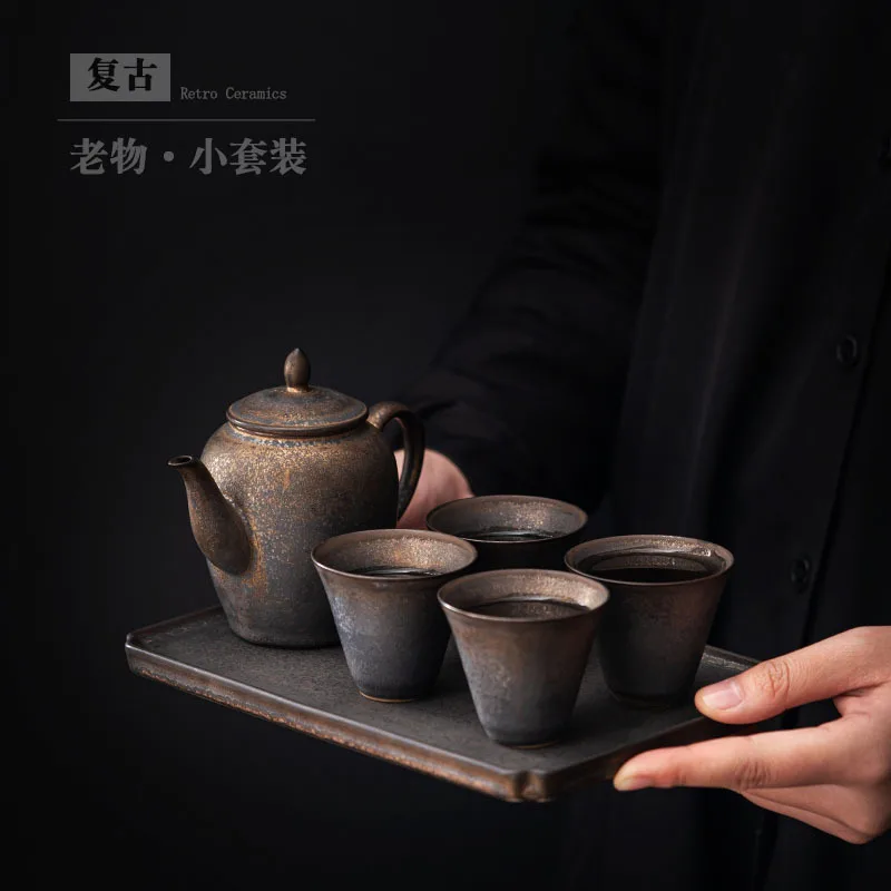Japanese Style Stoneware Kung Fu Tea Teaware Set Simple Gift Tea Set Small Tea Making Device Teapot Gift Teaware Wholesale
Japanese Style Stoneware Kung Fu Tea Teaware Set Simple Gift Tea Set Small Tea Making Device Teapot Gift Teaware Wholesale