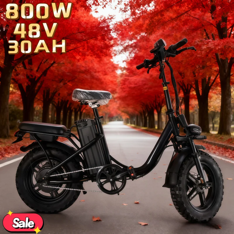 LED display electric bicycle, equipped with 800W 48V 30AH motor and long battery life, 16-inch foldable fashionable adult moped
LED display electric bicycle, equipped with 800W 48V 30AH motor and long battery life, 16-inch foldable fashionable adult moped