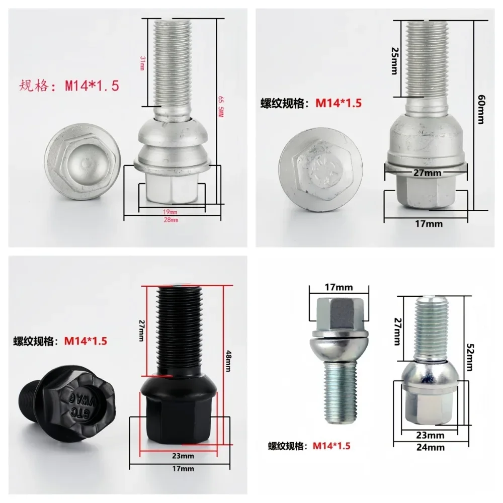 20pcs Wheel Lug Bolts Hub Screws Suit for Audi Series Car Models OE Style
20pcs Wheel Lug Bolts Hub Screws Suit for Audi Series Car Models OE Style