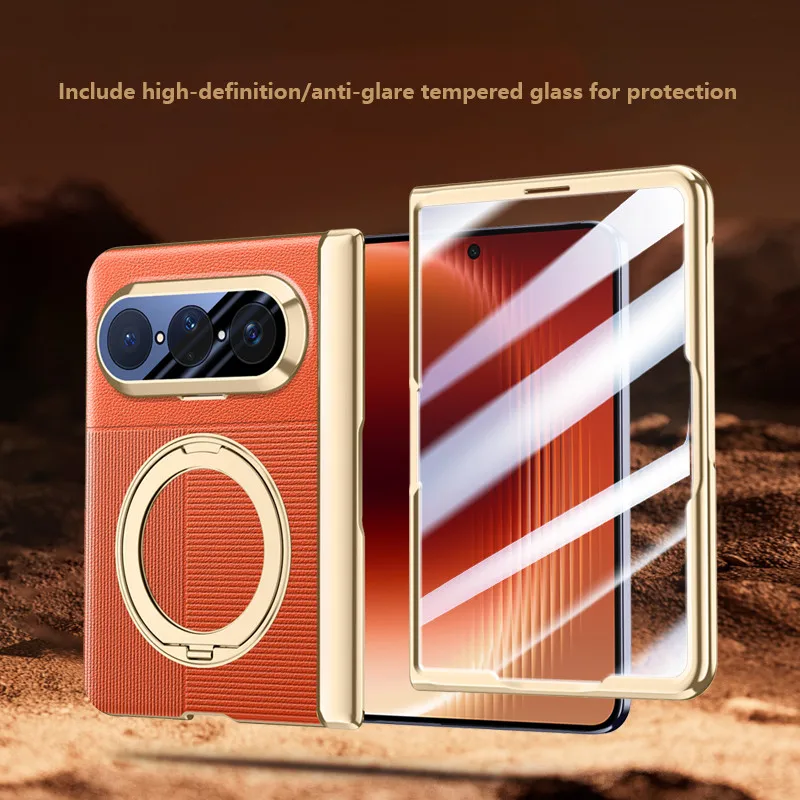 Slim Leather Case For Huawei Pura X Max Purax Max 5G Metal Rotatable Magnetic Bracket Central Axis Magnetic Cover
Slim Leather Case For Huawei Pura X Max Purax Max 5G Metal Rotatable Magnetic Bracket Central Axis Magnetic Cover