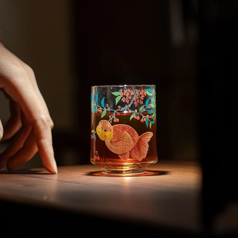 Glass Master Tea Cup Heat Resistant Transparent Lovely Fish Design Personal Tasting Cup for Women Green Tea Serving
Glass Master Tea Cup Heat Resistant Transparent Lovely Fish Design Personal Tasting Cup for Women Green Tea Serving