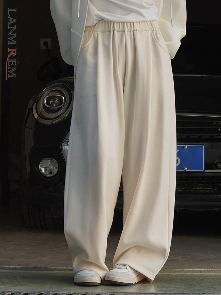 LANMREM Korean Casual Pants For Women High Elastic Waist Solid Color Wide Leg Trousers Female Clothing 2024 Spring New 2YA597
LANMREM Korean Casual Pants For Women High Elastic Waist Solid Color Wide Leg Trousers Female Clothing 2024 Spring New 2YA597
