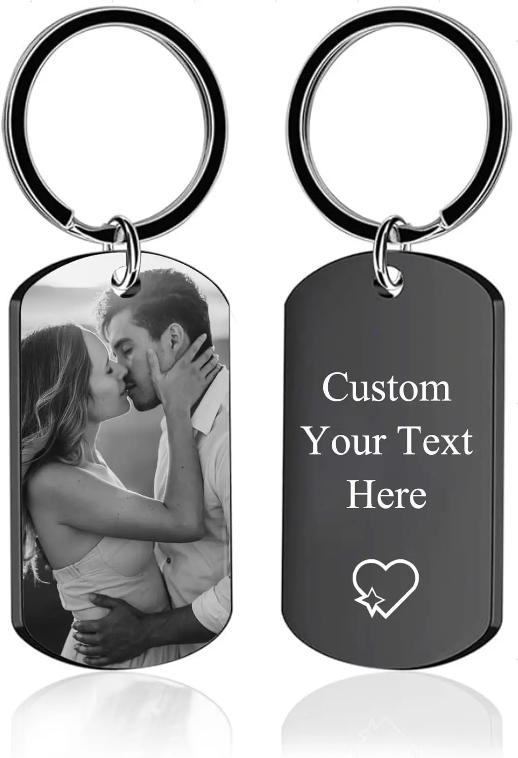Personalized Custom Keychain with Picture - Double Sided Engraving Photo Text Customized Key Chains for Men Boyfriend
Personalized Custom Keychain with Picture - Double Sided Engraving Photo Text Customized Key Chains for Men Boyfriend