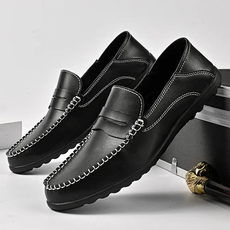 New Men's Solid and Multi-color Loafers with Simple Design, High-quality, Wearable, Wear-resistant and Anti-slip Options
New Men's Solid and Multi-color Loafers with Simple Design, High-quality, Wearable, Wear-resistant and Anti-slip Options