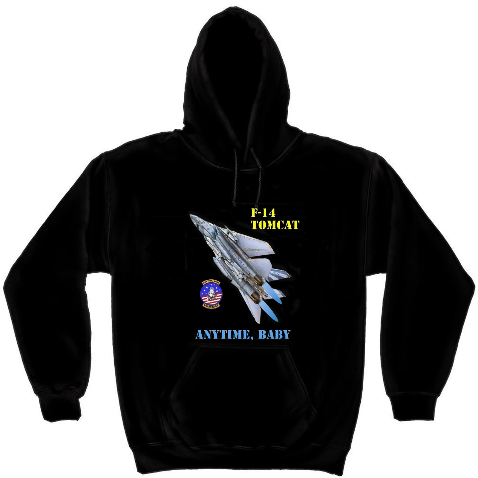 Anytime, Baby. Naval F-14 Tomcat Fighter Pullover Hoodie 100% Cotton Comfortable Casual Mens Sweatshirts Aviation Streetwear
Anytime, Baby. Naval F-14 Tomcat Fighter Pullover Hoodie 100% Cotton Comfortable Casual Mens Sweatshirts Aviation Streetwear