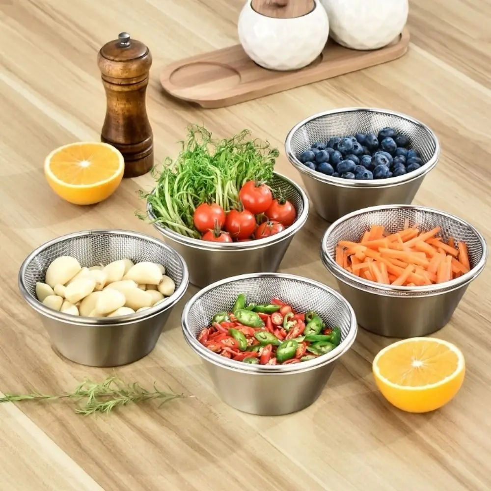 Colander Double Layer Stainless Steel Colander Set Stackable Space Saving Strainer Bowl Set Mini Rice Washing Bowl Draining Rice
Colander Double Layer Stainless Steel Colander Set Stackable Space Saving Strainer Bowl Set Mini Rice Washing Bowl Draining Rice