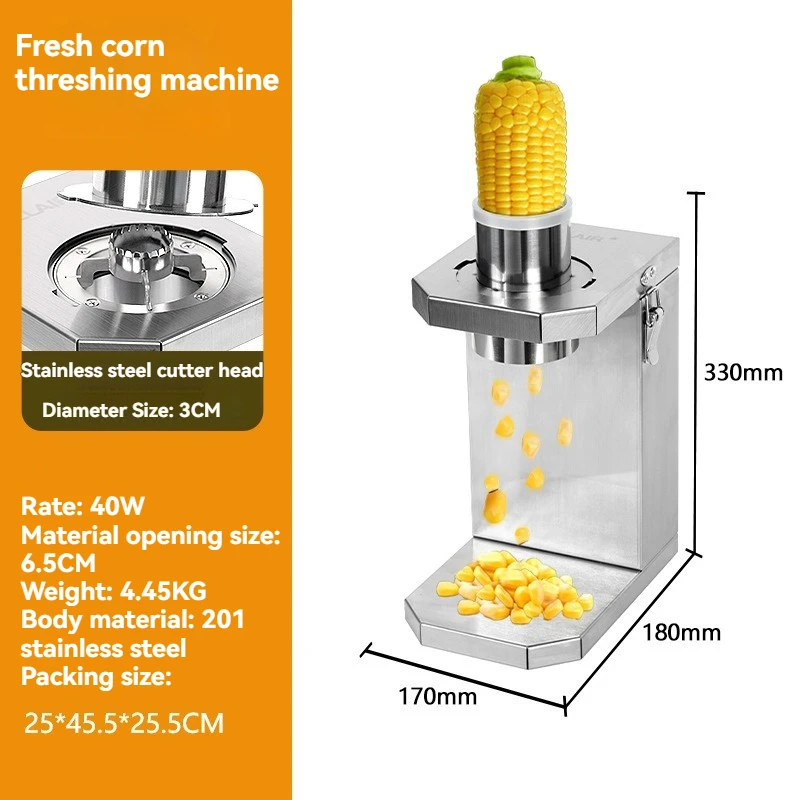 Коммерческий электрический измельчитель кукурузы из нержавеющей стали для сырых и варёных зерен, пресс для свежей кукурузы
Коммерческий электрический измельчитель кукурузы из нержавеющей стали для сырых и варёных зерен, пресс для свежей кукурузы