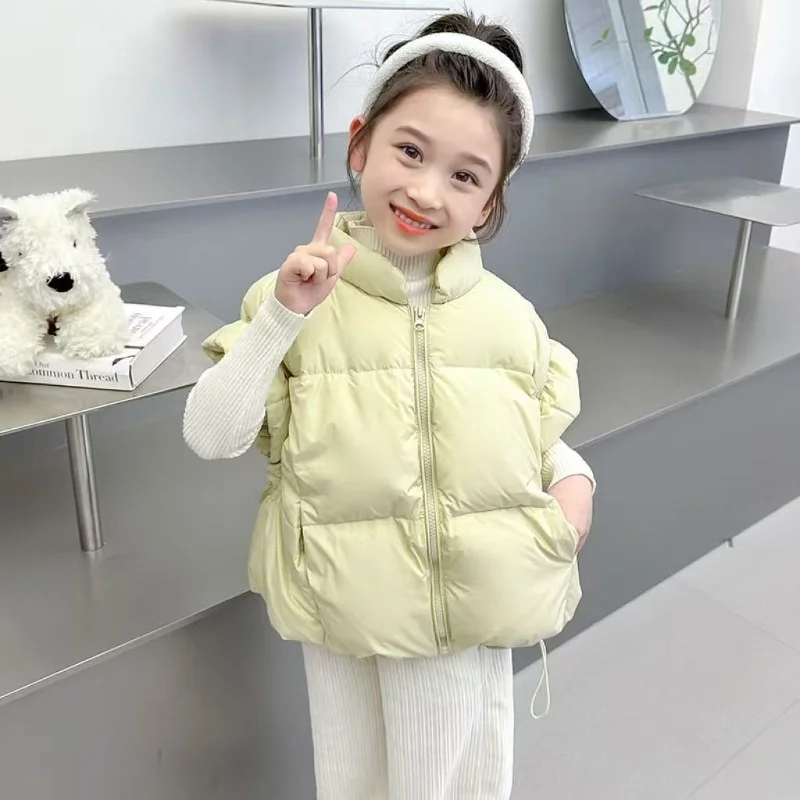 Children's Warm Vest Autumn and Winter New Style Girl Baby Flutter Sleeve Plush Thick Coat Lightweight 80-150CM
Children's Warm Vest Autumn and Winter New Style Girl Baby Flutter Sleeve Plush Thick Coat Lightweight 80-150CM