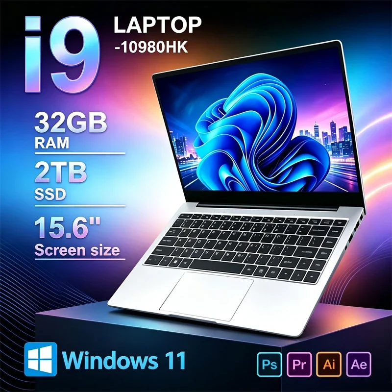 15.6" Laptop Computer Intel Core I9-10980HK 32GB RAM 2TB SSD Windows 11 Home Gaming Office Business Computer High Performance
15.6" Laptop Computer Intel Core I9-10980HK 32GB RAM 2TB SSD Windows 11 Home Gaming Office Business Computer High Performance