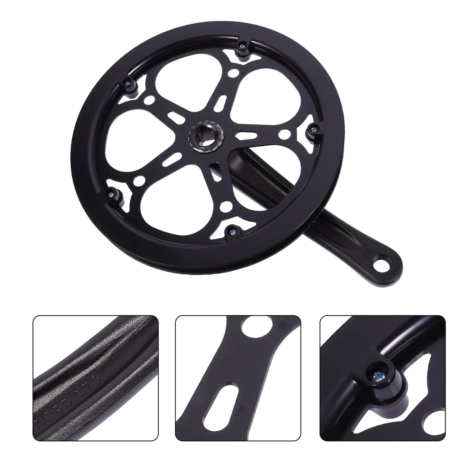 1Set Single Ring Bike Crankset 170Mm Crank Arm Iron Material for Single Track Fixed Gear Bike Replacement
1Set Single Ring Bike Crankset 170Mm Crank Arm Iron Material for Single Track Fixed Gear Bike Replacement