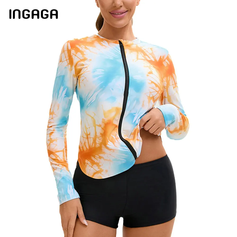 Long Sleeve Rash Guard Women's Two Piece Swimsuit Zip Front UPF50+ Surfing Wetsuit Swimsuit Set
Long Sleeve Rash Guard Women's Two Piece Swimsuit Zip Front UPF50+ Surfing Wetsuit Swimsuit Set