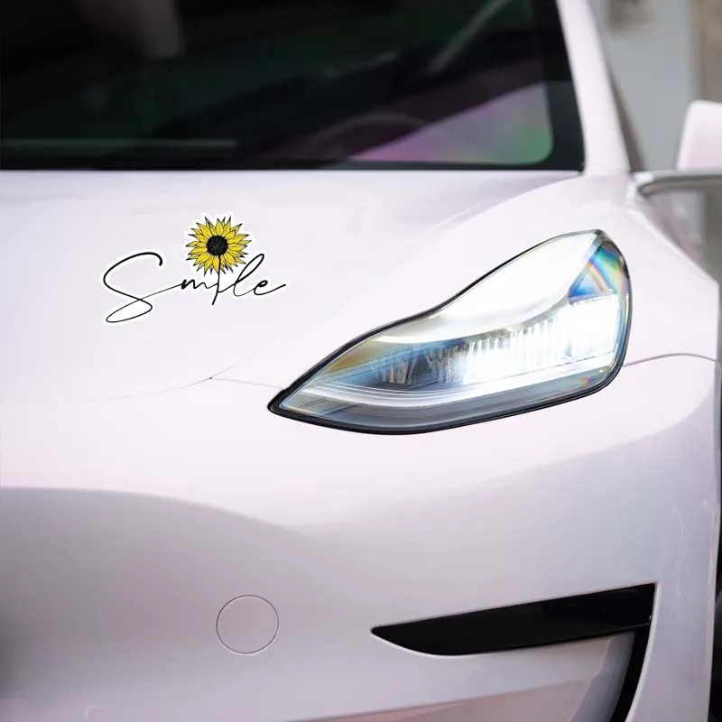 Smile Sunflower Vinyl Sticker - Matte Finish, Cartoon Theme for Cars, Trucks, Laptops & Walls - Durable, Easy Apply Decal
Smile Sunflower Vinyl Sticker - Matte Finish, Cartoon Theme for Cars, Trucks, Laptops & Walls - Durable, Easy Apply Decal