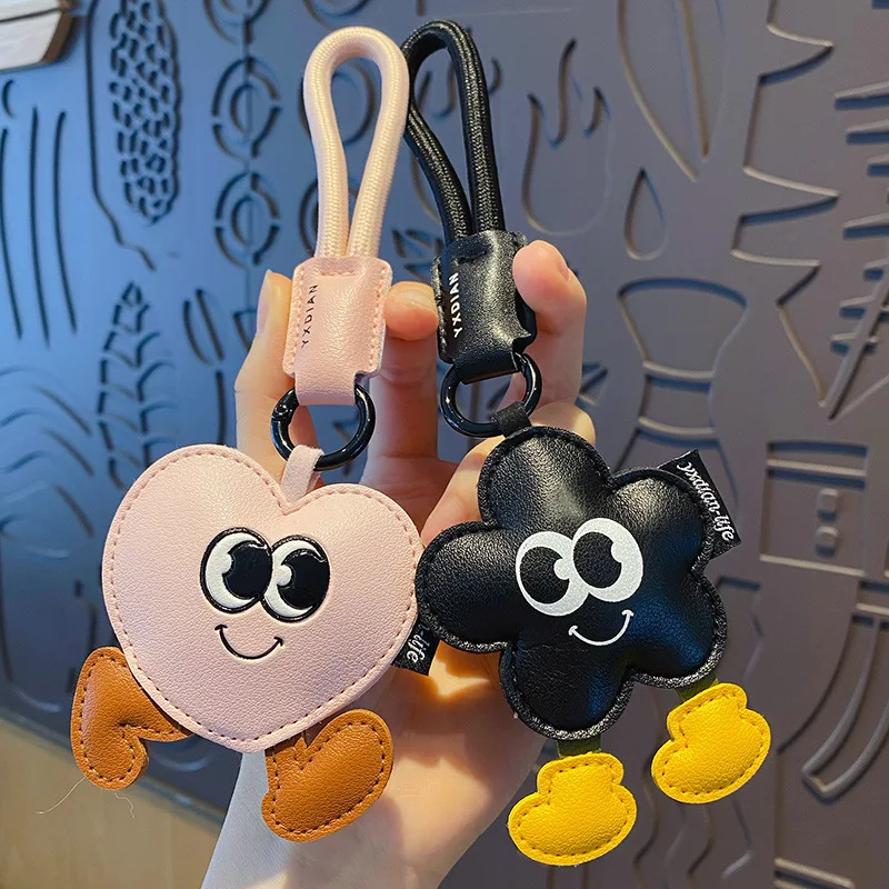 Cute Cartoon Keychain Big Eyes Funny Leather Flower Pendant Ornaments Bag Hanging Heart Pendant Keychain Backpack Key Decor
Cute Cartoon Keychain Big Eyes Funny Leather Flower Pendant Ornaments Bag Hanging Heart Pendant Keychain Backpack Key Decor