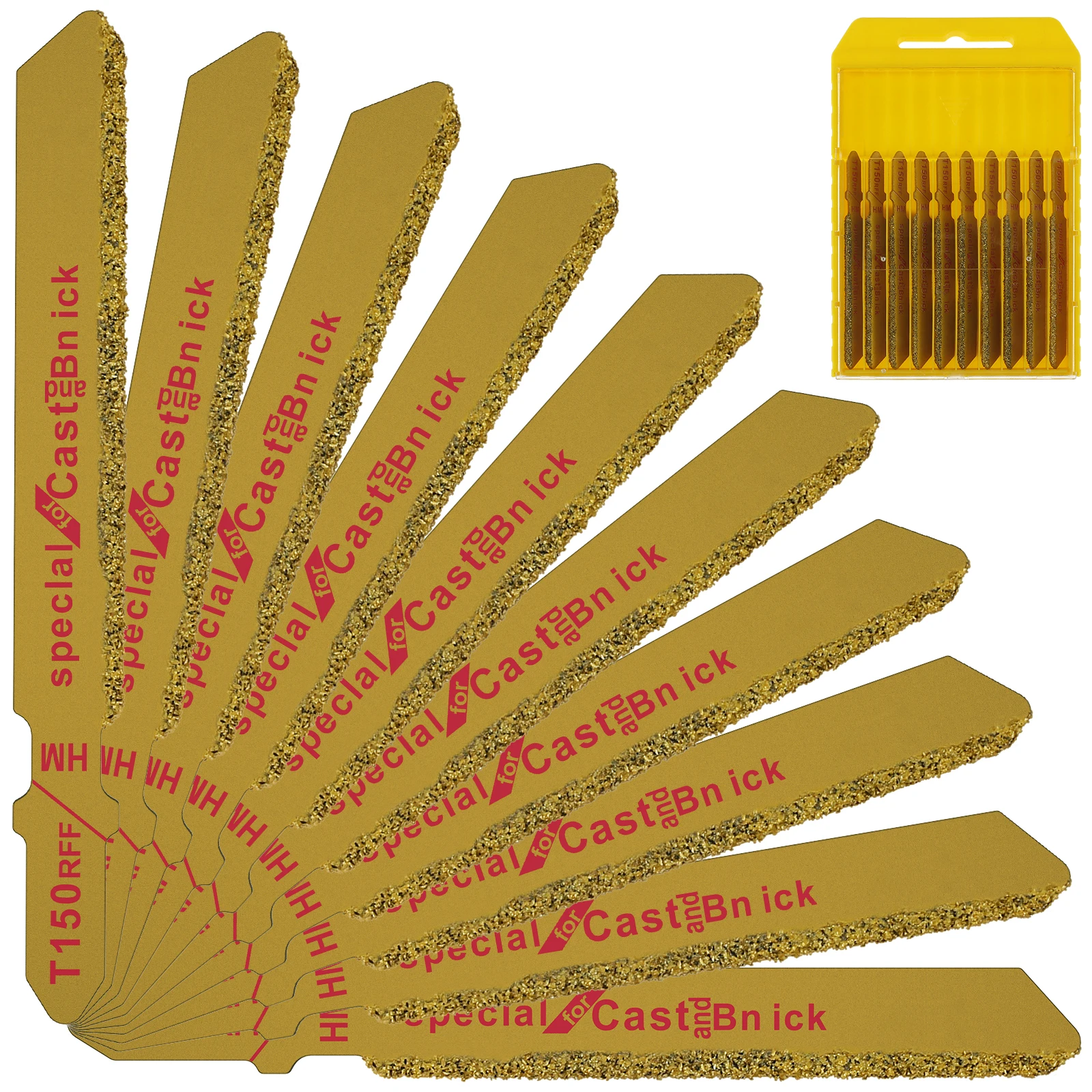 10 шт. алмазных пильных полотен для лобзика T150RFF с Т-образным хвостовиком, износостойкие, для быстрой резки керамики, мрамора и плитки
10 шт. алмазных пильных полотен для лобзика T150RFF с Т-образным хвостовиком, износостойкие, для быстрой резки керамики, мрамора и плитки