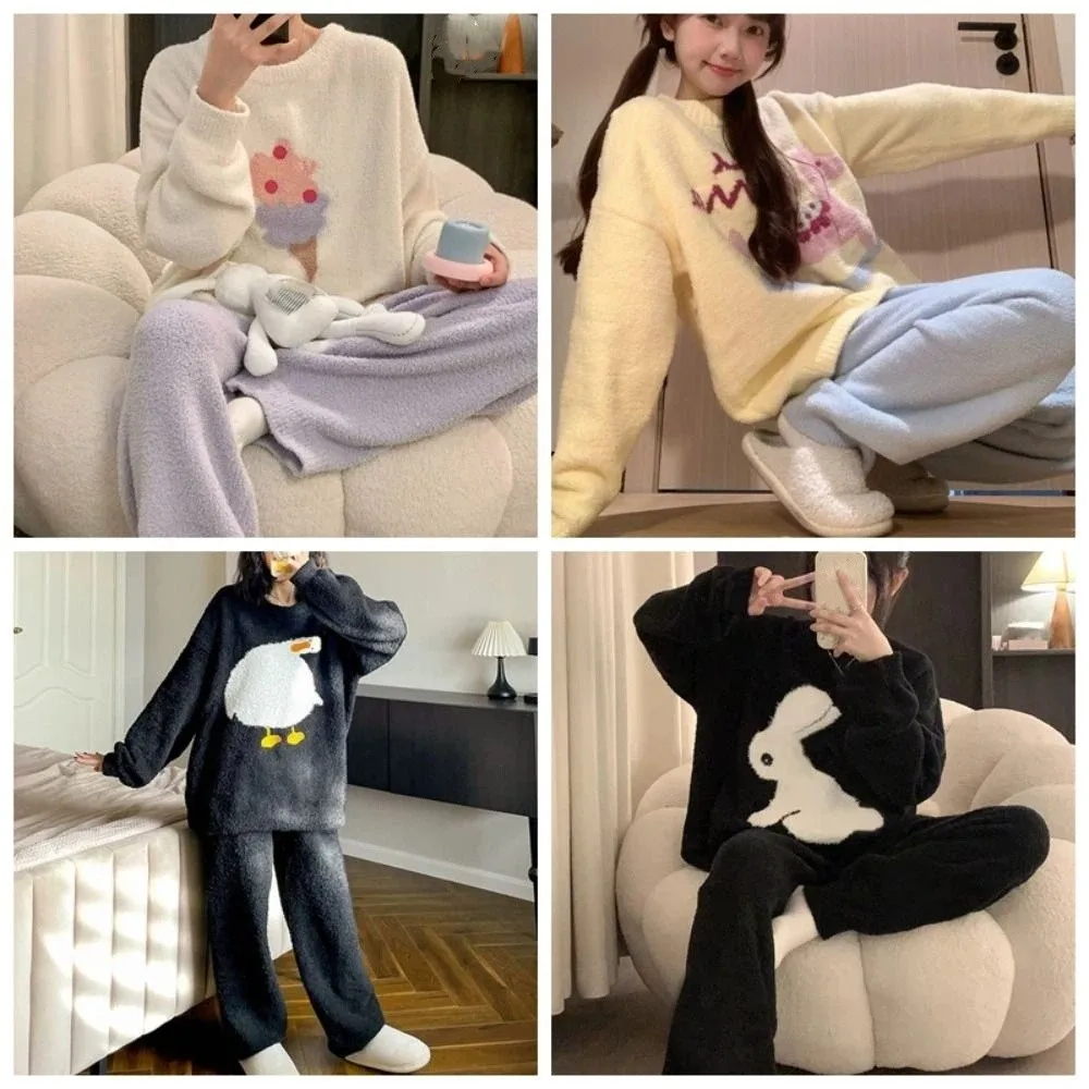 Ins конский флисовый пижамный комплект с длинными рукавами Kawaii, пижамный костюм с героями мультфильмов, домашняя одежда, свободная утолщенная теплая одежда для сна для девочек
Ins конский флисовый пижамный комплект с длинными рукавами Kawaii, пижамный костюм с героями мультфильмов, домашняя одежда, свободная утолщенная теплая одежда для сна для девочек