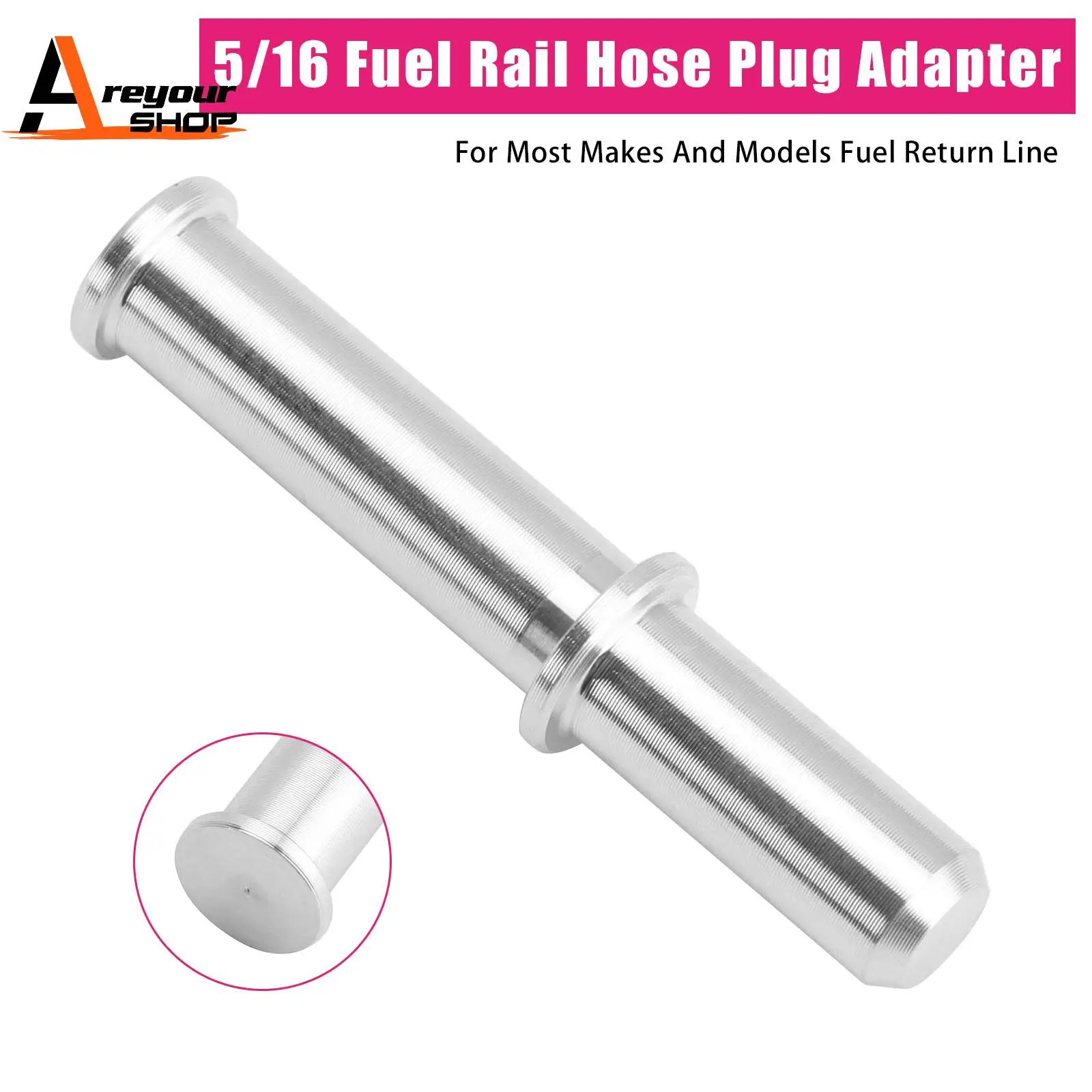 Areyourshop Quick Connect Male 5/16 Fuel Rail Hose Plug Adapter for LS LS1 LS3 AN807-01A
Areyourshop Quick Connect Male 5/16 Fuel Rail Hose Plug Adapter for LS LS1 LS3 AN807-01A