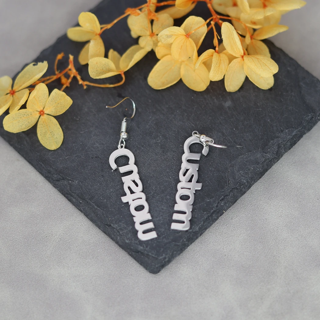 QIAMNI Personalized Customized English Letters Name Drop Earrings Valentine's Day Gift for Her Women Custom Birthday Jewelry
QIAMNI Personalized Customized English Letters Name Drop Earrings Valentine's Day Gift for Her Women Custom Birthday Jewelry