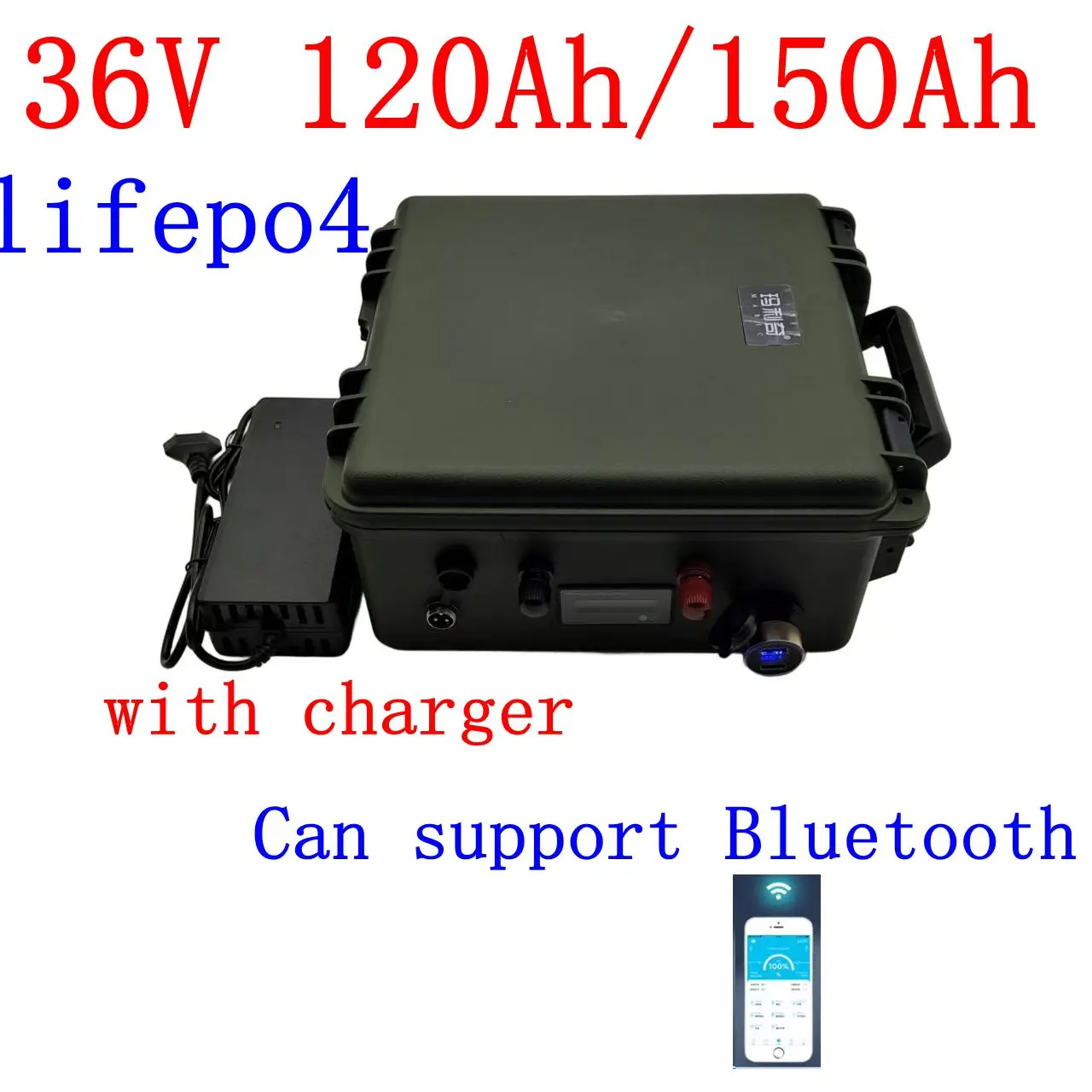 whatproof 36V 150AH lifepo4 36v 120Ah lifepo4 lithium chargeable battery with bluetooth for 3000w go cart bike scooter boat
whatproof 36V 150AH lifepo4 36v 120Ah lifepo4 lithium chargeable battery with bluetooth for 3000w go cart bike scooter boat