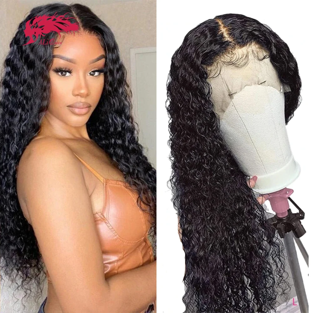 Ali Queen Kinky Curly Lace Frontal Wigs 13x4 13x6 HD Lace Frontal Wig 100 Human Hair Preplucked 4x4 Lace Closure Wigs For Women
Ali Queen Kinky Curly Lace Frontal Wigs 13x4 13x6 HD Lace Frontal Wig 100 Human Hair Preplucked 4x4 Lace Closure Wigs For Women