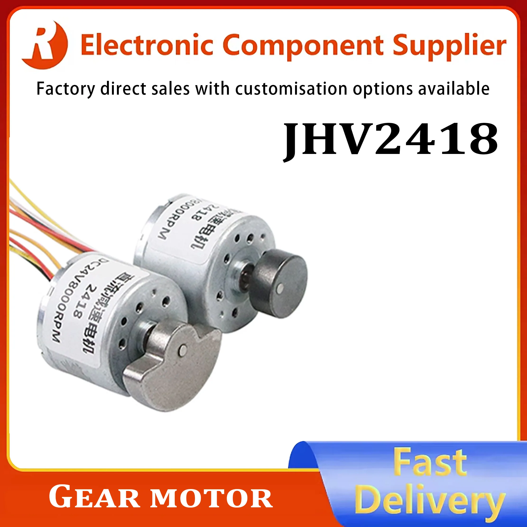 2418 DC brushless vibrating micro motor, 12/24V speed control/forward and reverse, for adult massagers and beauty devices
2418 DC brushless vibrating micro motor, 12/24V speed control/forward and reverse, for adult massagers and beauty devices