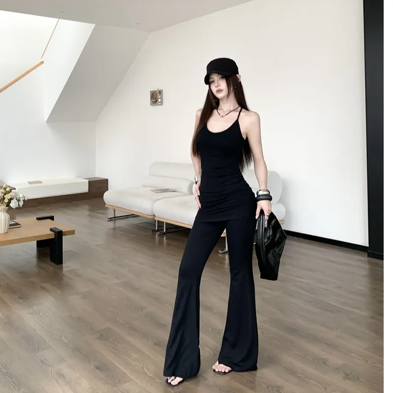 Street Style Fashion U-Neck Vest with Built-In Chest Pad Fake Two-Piece Bell Bottoms Set Trendy Breathable Cotton Summer Outfit
Street Style Fashion U-Neck Vest with Built-In Chest Pad Fake Two-Piece Bell Bottoms Set Trendy Breathable Cotton Summer Outfit