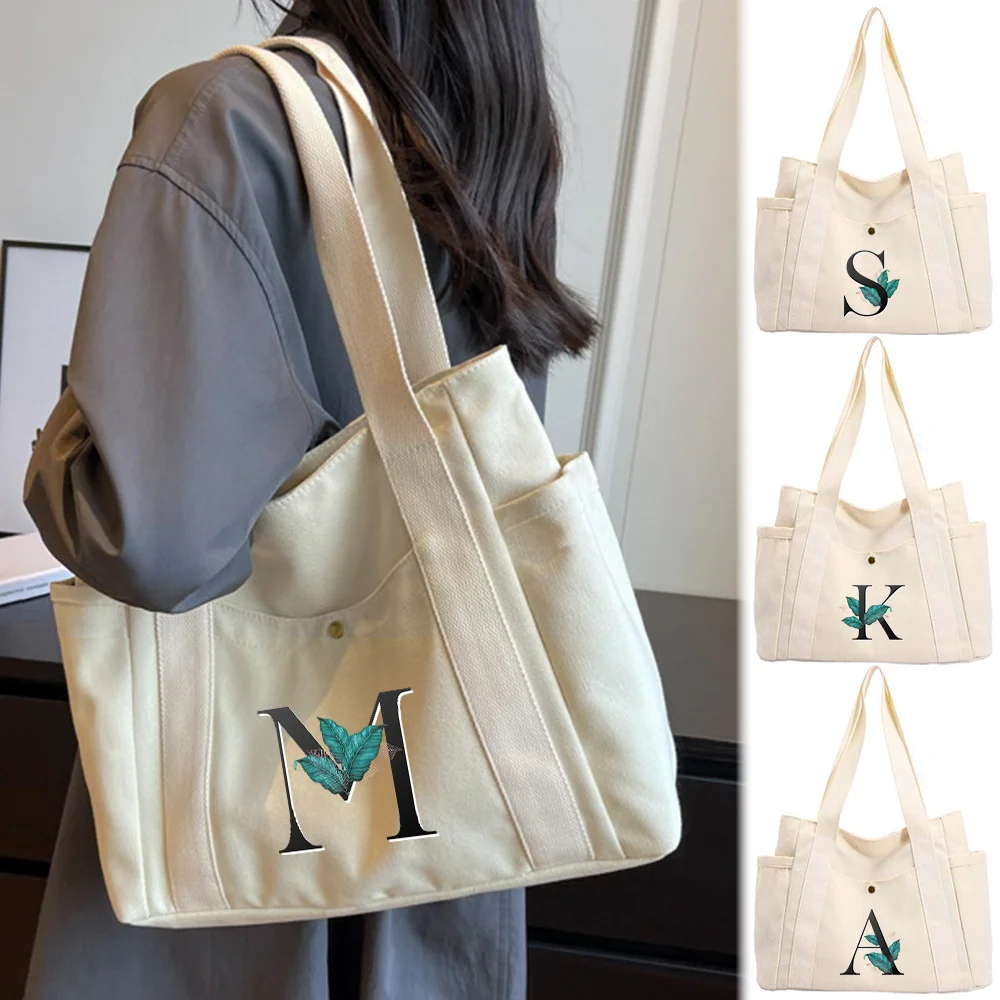 New Shoulder Bag Women's Canvas Shoulder Bag Outdoor Travel Work Commuter Storage Bag Simple Letter Series
New Shoulder Bag Women's Canvas Shoulder Bag Outdoor Travel Work Commuter Storage Bag Simple Letter Series