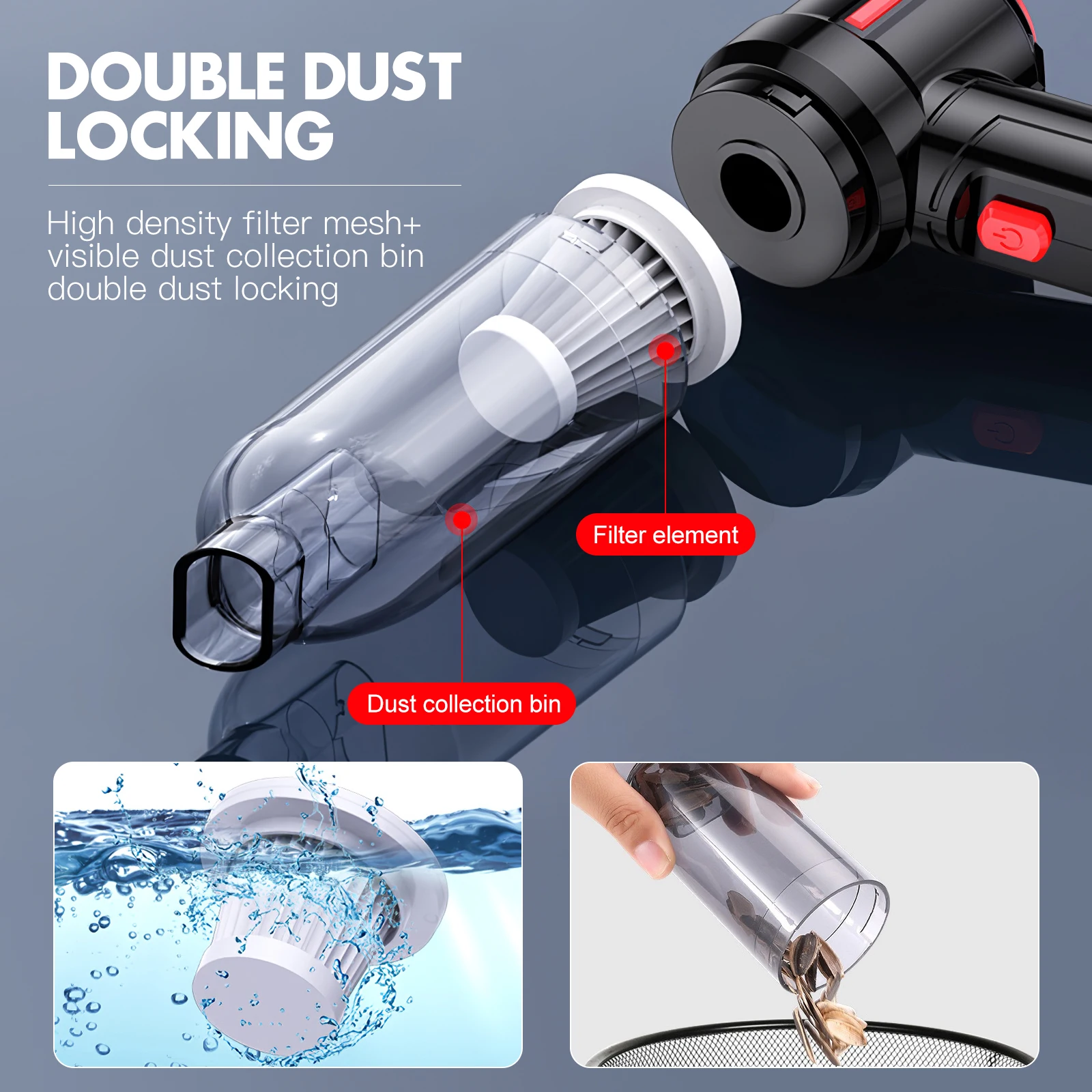 Cordless Vacuum Cleaner Air Blower for Computer Household Cleaning Handheld Car Vacuums Electric Dust Remover 4000mAh
Cordless Vacuum Cleaner Air Blower for Computer Household Cleaning Handheld Car Vacuums Electric Dust Remover 4000mAh