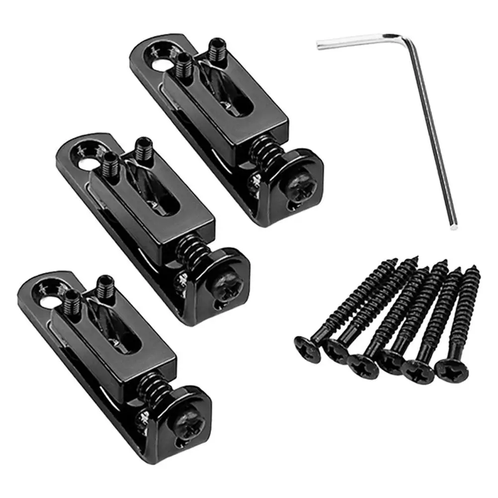 3 Pcs Guitar Bridge Set Electric Acoustic Metal Replacement Accessories GA1219 Prevent String Breakage Improve Tone Sustain
3 Pcs Guitar Bridge Set Electric Acoustic Metal Replacement Accessories GA1219 Prevent String Breakage Improve Tone Sustain