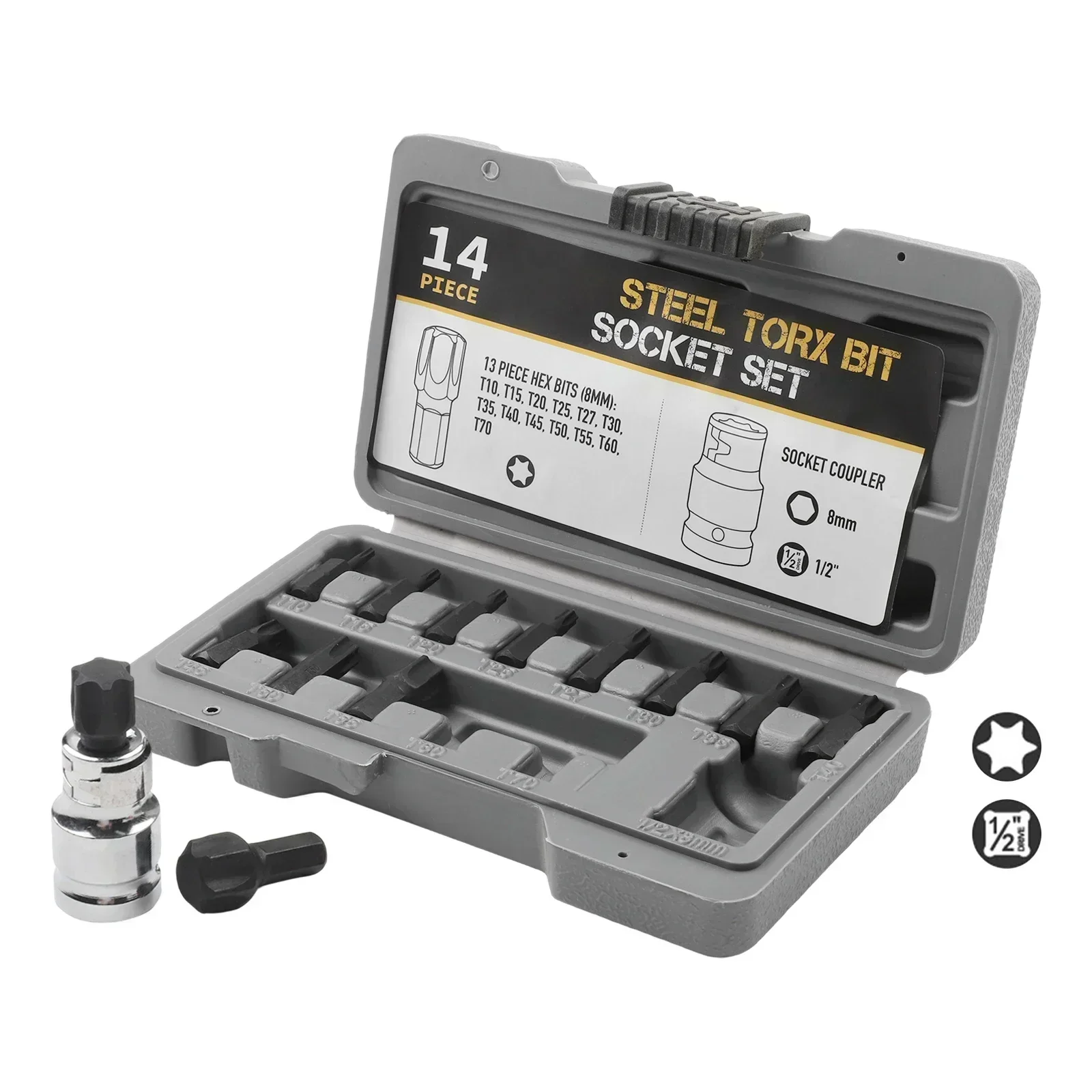 Ванадиевая сталь 1 2-дюймовый привод для домашнего использования T10-T70 Инструменты для ремонта автомобилей Инструменты для домашнего ремонта Инструменты для механического ремонта
Ванадиевая сталь 1 2-дюймовый привод для домашнего использования T10-T70 Инструменты для ремонта автомобилей Инструменты для домашнего ремонта Инструменты для механического ремонта