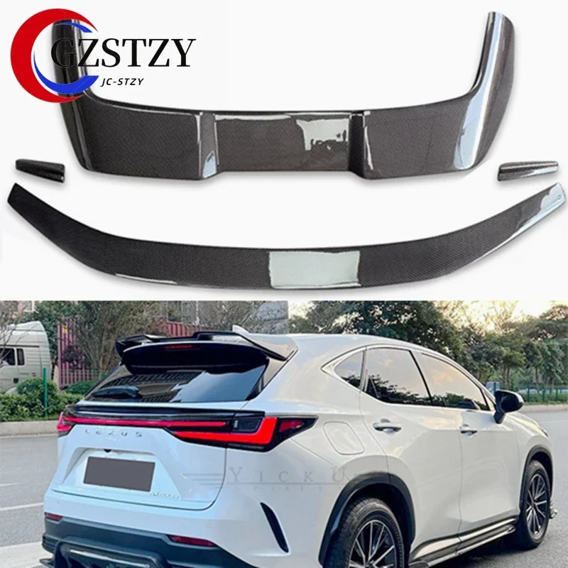Car Styling Carbon fiber CAR REAR WING TRUNK LIP Middle SPOILER FOR LEXUS NX NX200 NX200t NX300h 2022 2023 Auto Roof spoiler
Car Styling Carbon fiber CAR REAR WING TRUNK LIP Middle SPOILER FOR LEXUS NX NX200 NX200t NX300h 2022 2023 Auto Roof spoiler