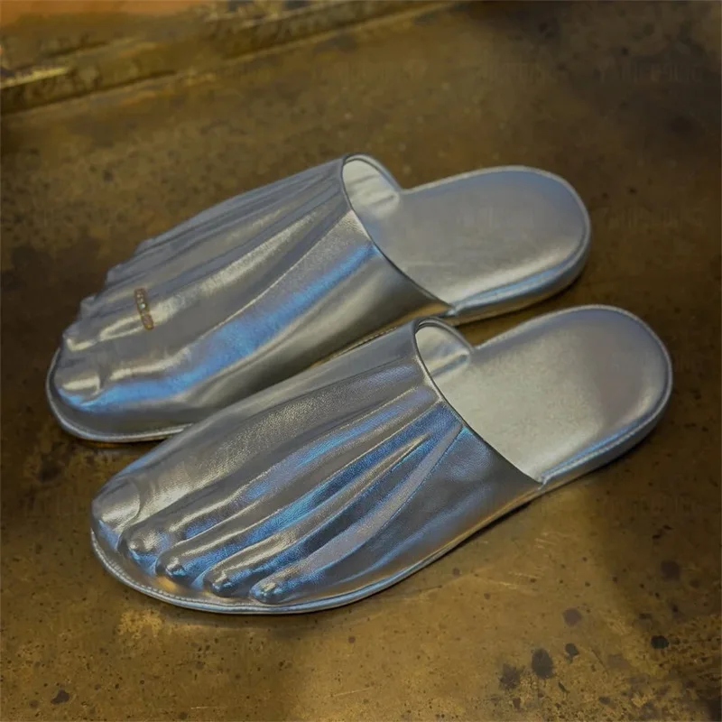 Women Fashion Pleated Toe Mule Slippers Soft Leather Flat Slides Casual Non-slip Indoor Outdoor Shoes For Women Men
Women Fashion Pleated Toe Mule Slippers Soft Leather Flat Slides Casual Non-slip Indoor Outdoor Shoes For Women Men