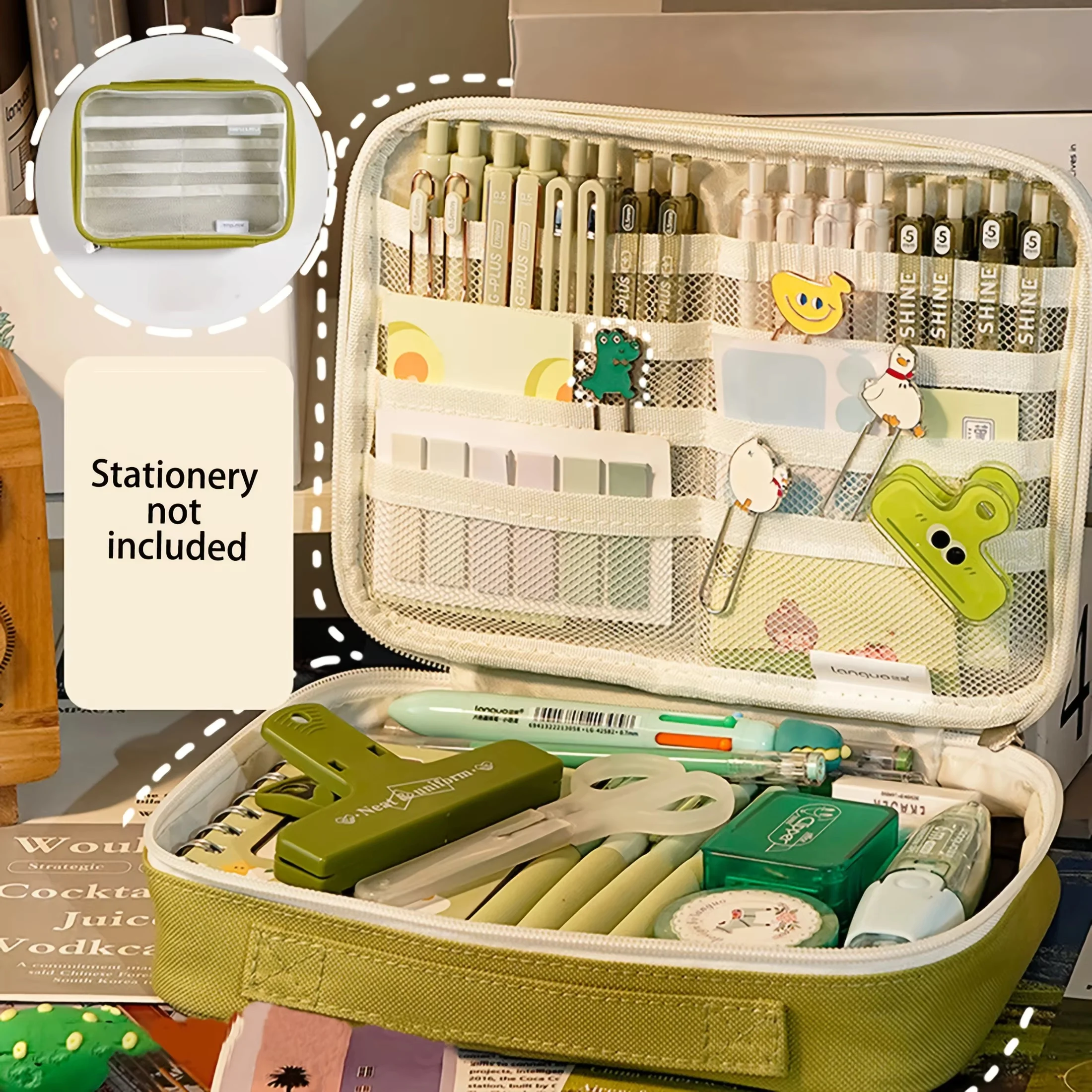 Многофункциональная сумка для хранения, многослойная, простая и портативная, сумка для канцелярских принадлежностей для студентов, коробка для хранения канцелярии, школьный подарок
Многофункциональная сумка для хранения, многослойная, простая и портативная, сумка для канцелярских принадлежностей для студентов, коробка для хранения канцелярии, школьный подарок