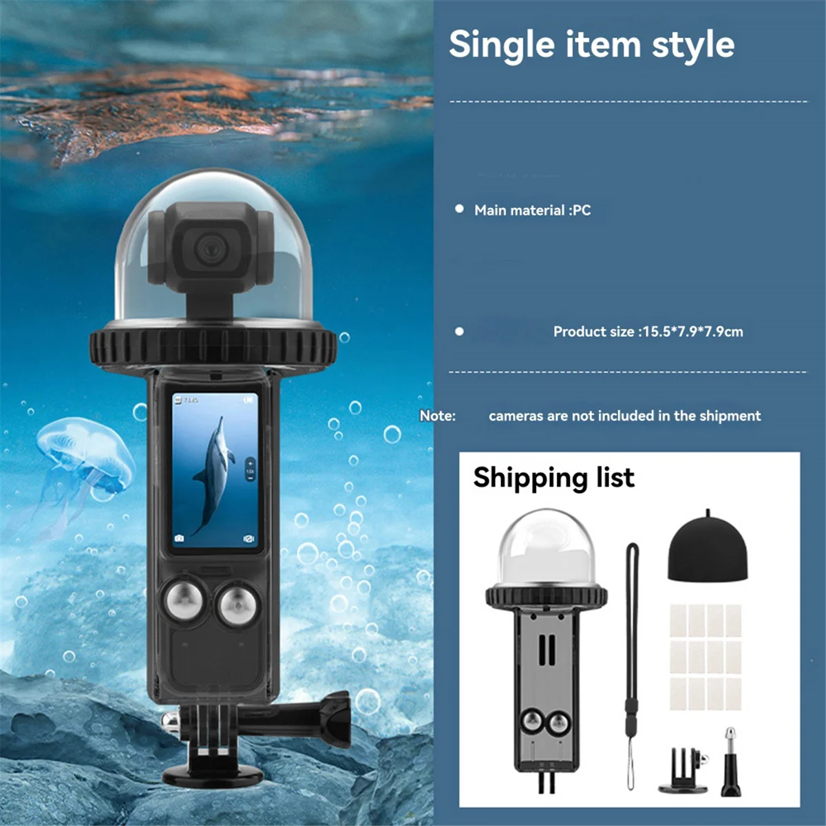 NEW For 3 Underwater Diving Housing, Protective Shell, Camera Accessories for Enhanced Photography A
NEW For 3 Underwater Diving Housing, Protective Shell, Camera Accessories for Enhanced Photography A