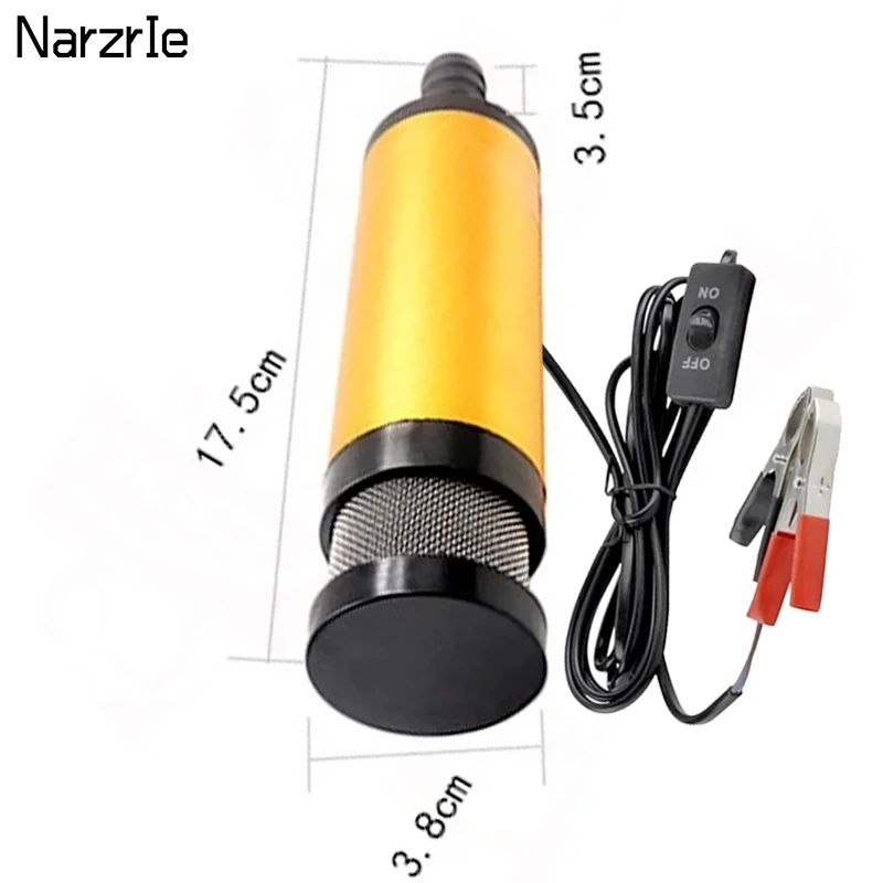 12/24V Portable Mini Electric Submersible Pump 38MM 51MM fit for Diesel Water Oil Transfer Pump Aluminum Alloy Barrel Pump Fuel
12/24V Portable Mini Electric Submersible Pump 38MM 51MM fit for Diesel Water Oil Transfer Pump Aluminum Alloy Barrel Pump Fuel