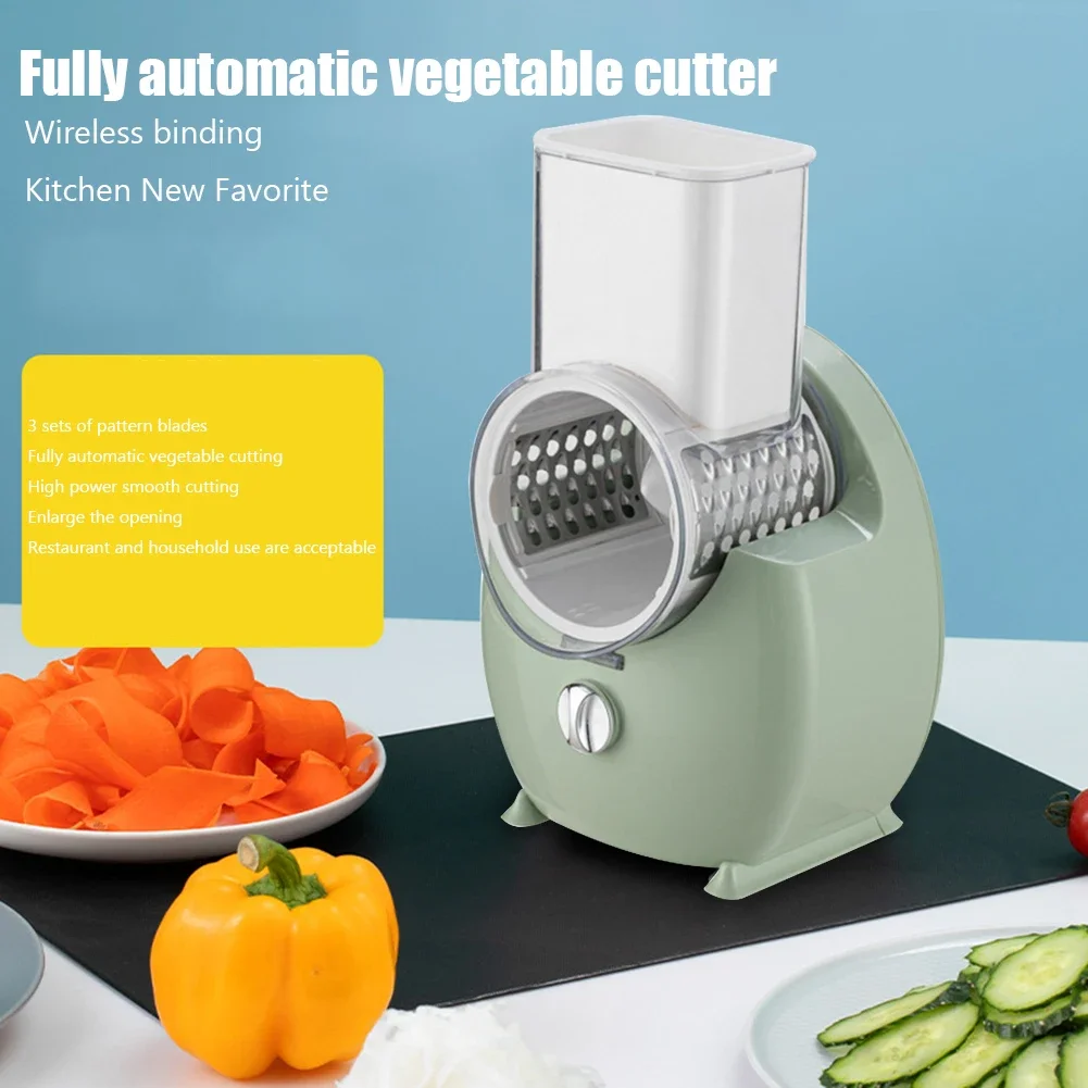 3-in-1 Electric Vegetable Slicer Crusher Potato Shredder Fruit Slicer Household Gadgets Rechargeable Kitchen Accessories
3-in-1 Electric Vegetable Slicer Crusher Potato Shredder Fruit Slicer Household Gadgets Rechargeable Kitchen Accessories