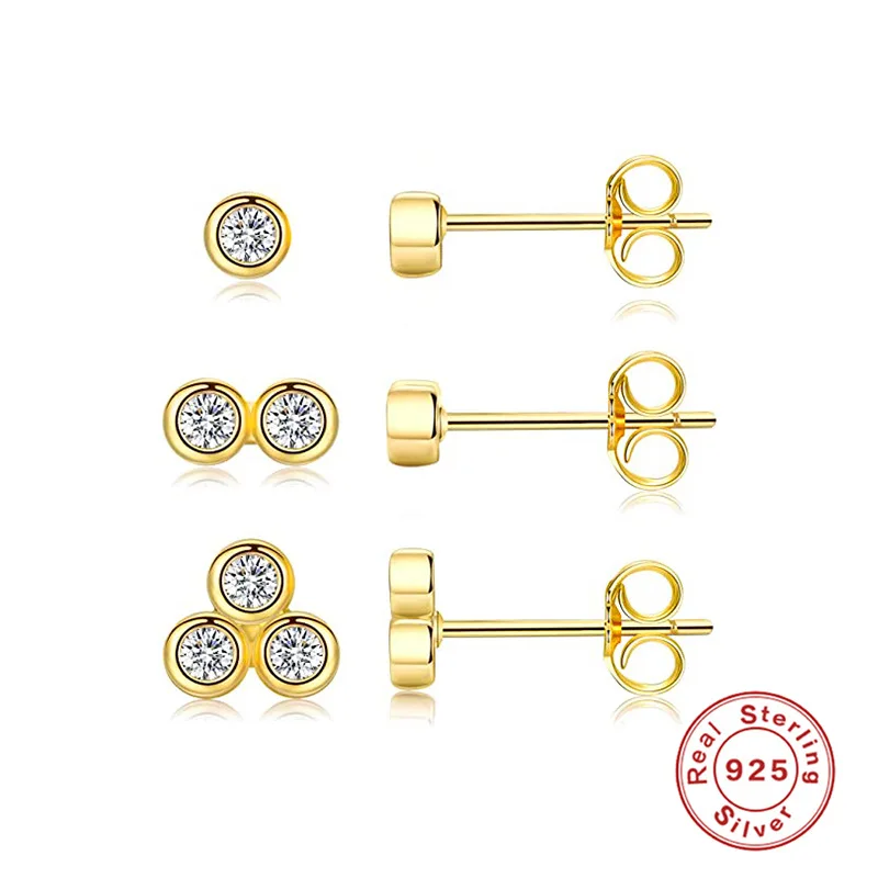 Elegant S925 Sterling Silver 3-in-1 Zircon Stud Earrings for Women - Exquisite Jewelry
Elegant S925 Sterling Silver 3-in-1 Zircon Stud Earrings for Women - Exquisite Jewelry
