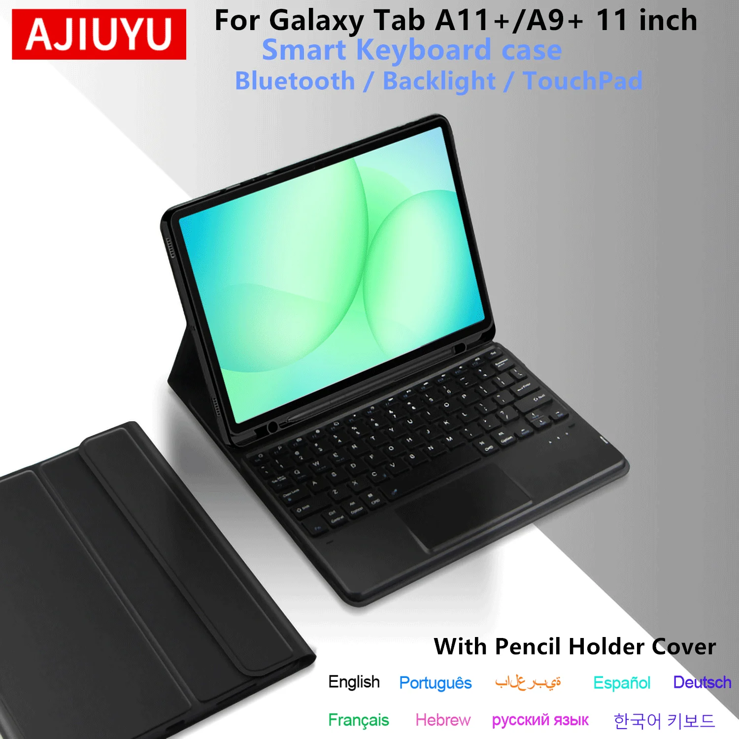 Smart Case With Keyboard For Samsung Galaxy Tab A11 Plus A9 Plus 11 inch Cover for Tab A9 Plus A11Plus A9+ A11+ 11'' Tablet Case
Smart Case With Keyboard For Samsung Galaxy Tab A11 Plus A9 Plus 11 inch Cover for Tab A9 Plus A11Plus A9+ A11+ 11'' Tablet Case