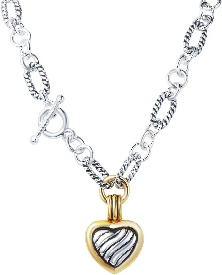 Jewelry Fashion Trendy Pendants Antique Pendant Heart Cable Wire Desinger Inspired Women Charms Necklace Gift
Jewelry Fashion Trendy Pendants Antique Pendant Heart Cable Wire Desinger Inspired Women Charms Necklace Gift