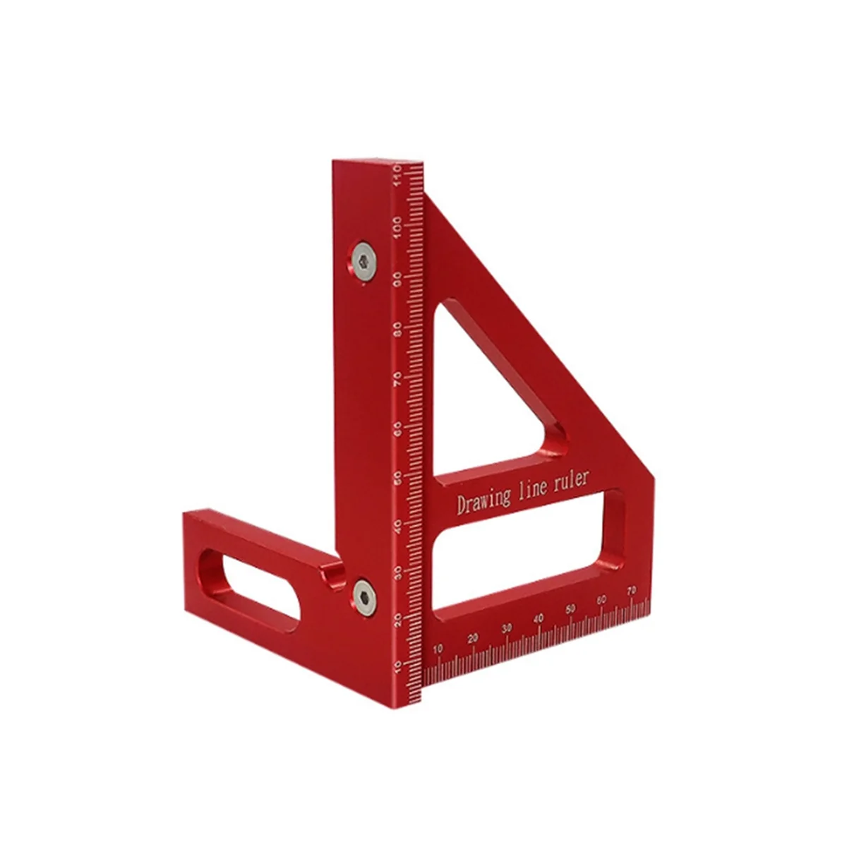 Woodworking Square Protractor Aluminum Alloy Miter Triangle Ruler Layout Measuring Tool for Engineer Carpenter -Red
Woodworking Square Protractor Aluminum Alloy Miter Triangle Ruler Layout Measuring Tool for Engineer Carpenter -Red