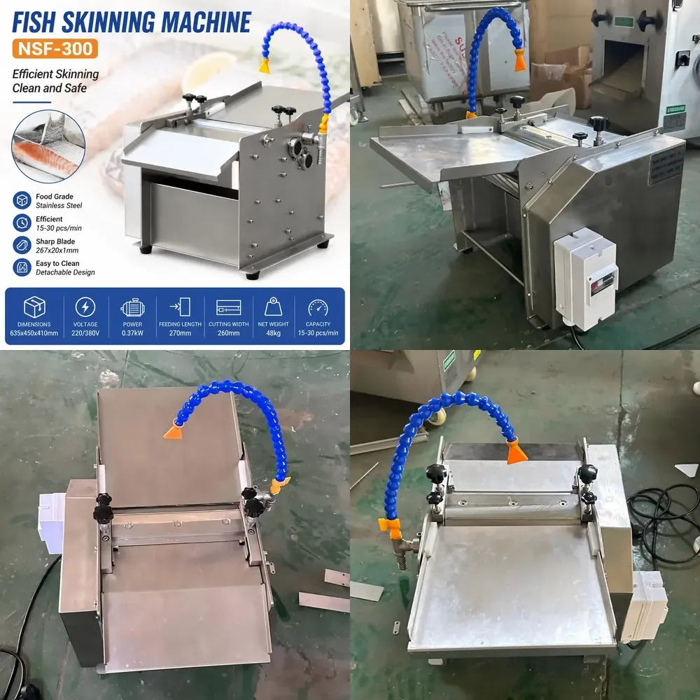 Commercial 0.37kW Fish Remover Compact Electric Fish Peeling Machine 220V 380V Stainless Steel Squid Skinner
Commercial 0.37kW Fish Remover Compact Electric Fish Peeling Machine 220V 380V Stainless Steel Squid Skinner