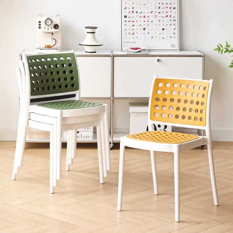 Nordic plastic dining chair household hollow backrest dining table outdoor thickening
Nordic plastic dining chair household hollow backrest dining table outdoor thickening