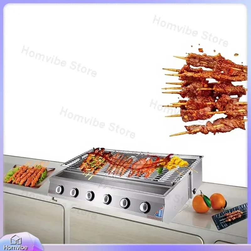 Smokeless Gas BBQ Grill Stainless Steel Outdoor Barbecue Grill for Backyard Camping Street Food Skewers Machine Portable
Smokeless Gas BBQ Grill Stainless Steel Outdoor Barbecue Grill for Backyard Camping Street Food Skewers Machine Portable