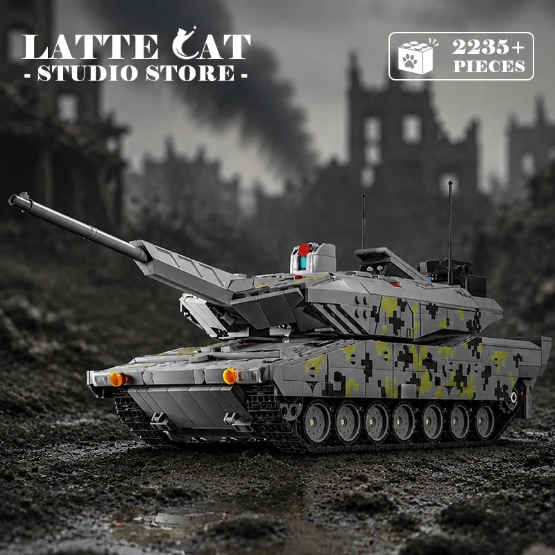 KF51 Main Battle Tank Building Blocks Military Panzer 2A8 3D Model Infantry Fighting Vehicle MOC Bricks Toys Adult Birthday Gift
KF51 Main Battle Tank Building Blocks Military Panzer 2A8 3D Model Infantry Fighting Vehicle MOC Bricks Toys Adult Birthday Gift