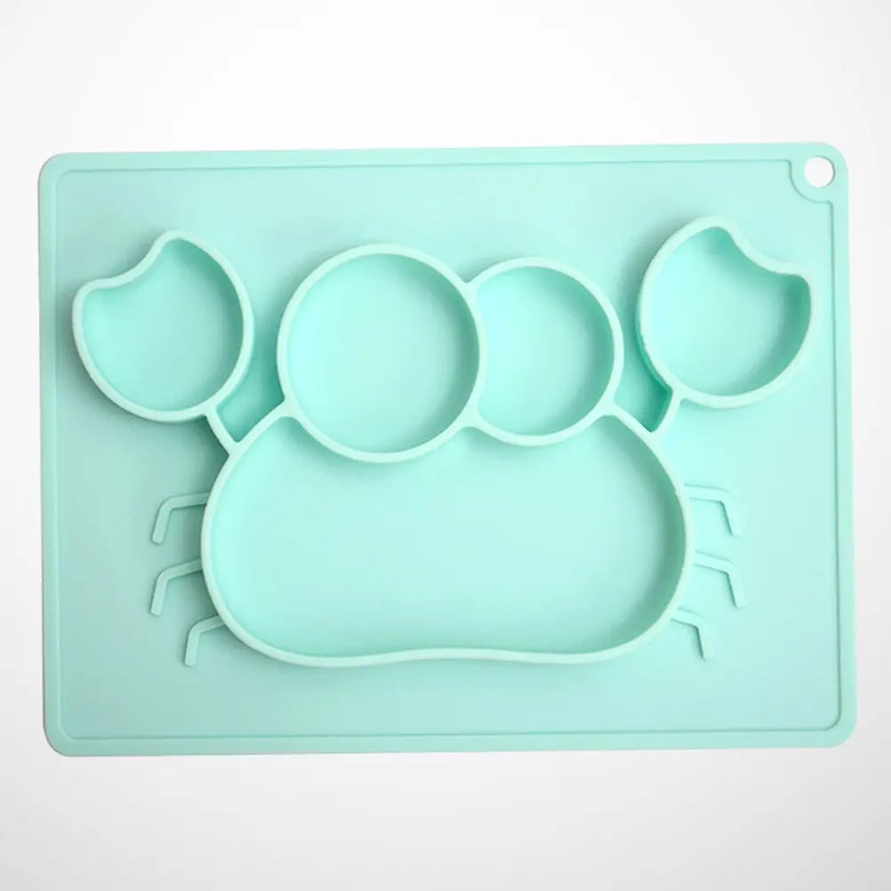 Silicone Crab Shape Baby Dining Tray -Piece Placemat Suction Bowl Table Organizer Baby Feeding Silicone Tableware
Silicone Crab Shape Baby Dining Tray -Piece Placemat Suction Bowl Table Organizer Baby Feeding Silicone Tableware