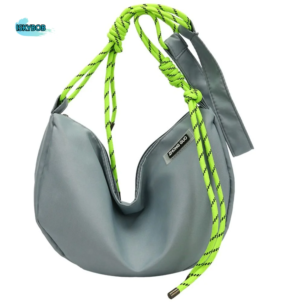 Half-moon Shape Nylon Crossbody Bag Waterproof Zipper Dumpling Shoulder Bag Solid Color All-match Sports Message Bag Streetwear
Half-moon Shape Nylon Crossbody Bag Waterproof Zipper Dumpling Shoulder Bag Solid Color All-match Sports Message Bag Streetwear