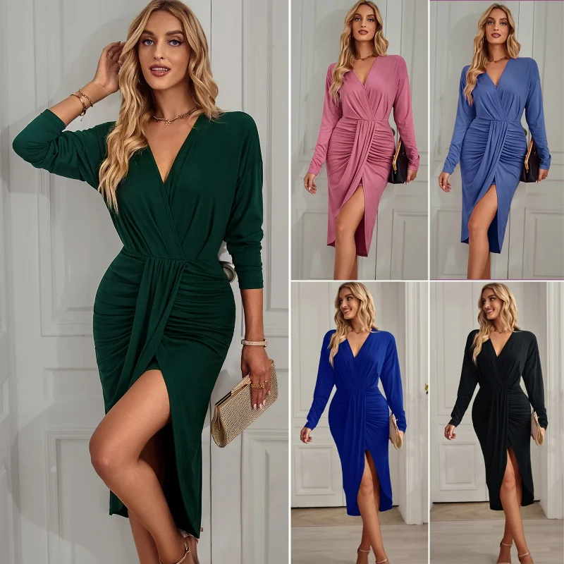 DY- North American Store Popular Knitted Dress for Female, Leisure Temperament, Autumn and Winter
DY- North American Store Popular Knitted Dress for Female, Leisure Temperament, Autumn and Winter